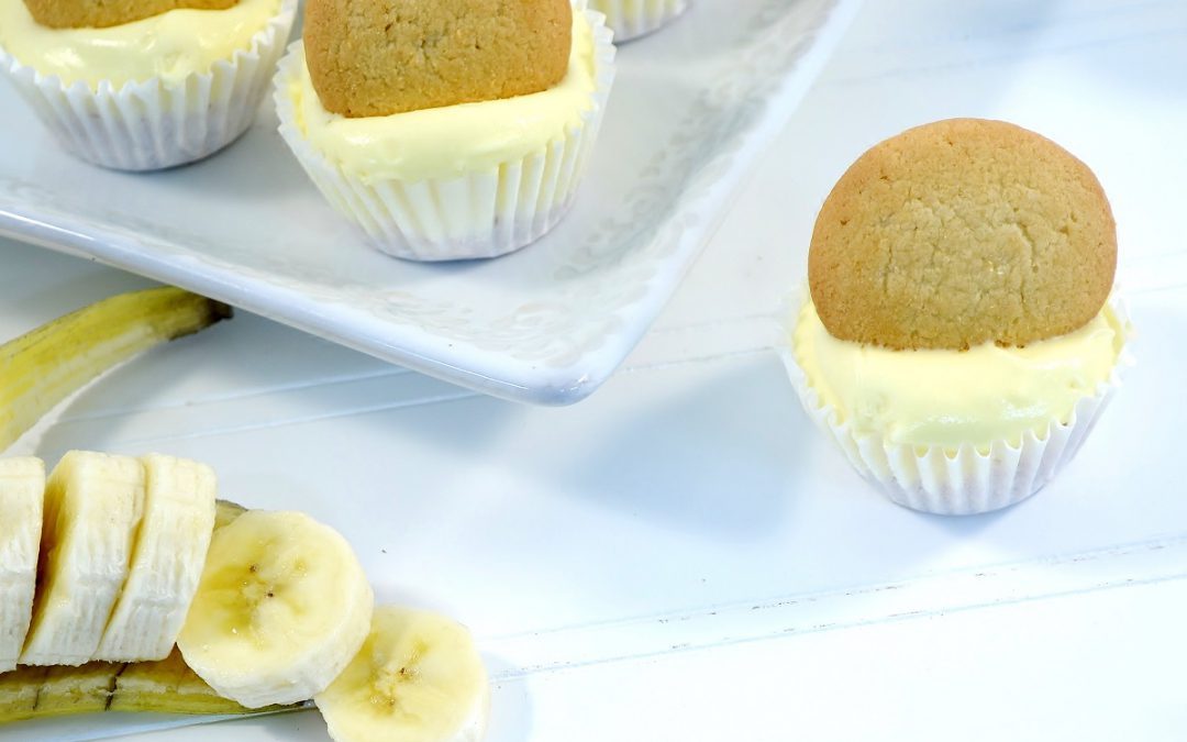 Mini-Banana Cream Cheesecake Pies Recipe - Banana Dessert