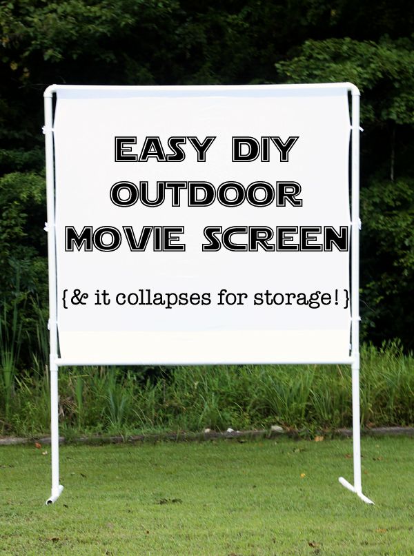 How to Make an Easy and Inexpensive Outdoor Movie Screen